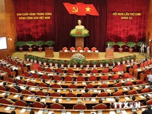 Overview of the ninth meeting of the Party Central Committee (11th tenure). Photo: VNA